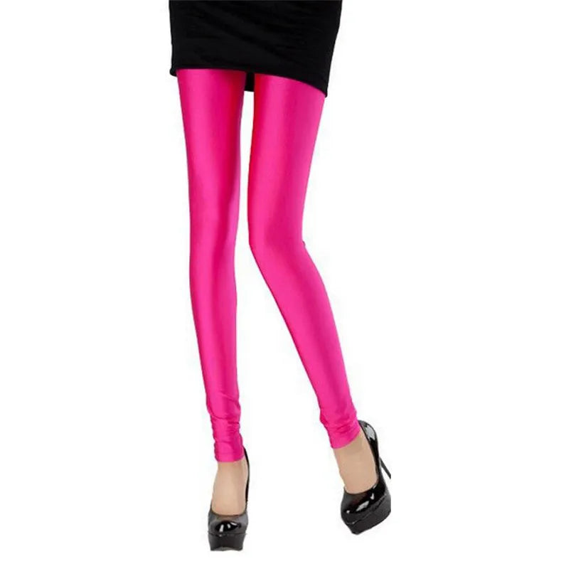 Vibrant Neon High-Stretch Leggings for Women - Spring Collection