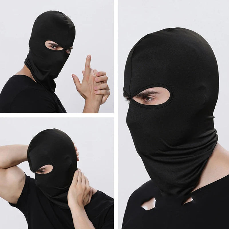 Versatile 2 Hole Tactical Balaclava Mask for Summer Outdoor Activities - Quick-Drying Cycling & Motorcycle Hood