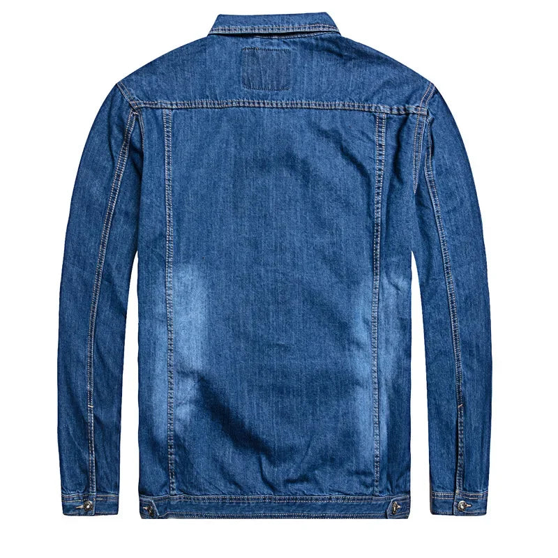 2024 Denim Jacket Men Oversized 6xl 7XL Fashion Design Spring Large Size Clothing Casual Coat Male Jean Jacket Men Denim Jackets