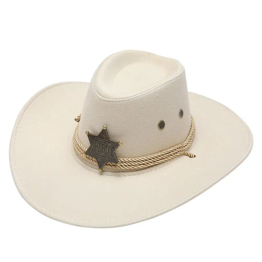 Versatile 17-Style Unisex Western Cowboy Hat for Men and Women - Perfect for Concerts and Outdoor Events