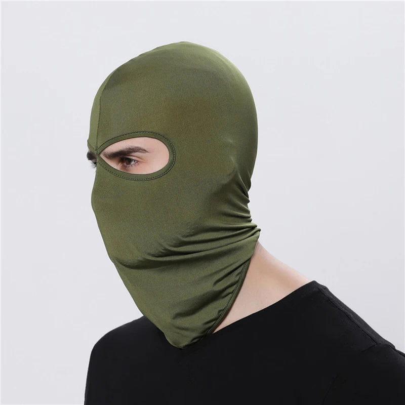 Versatile 2 Hole Tactical Balaclava Mask for Summer Outdoor Activities - Quick-Drying Cycling & Motorcycle Hood