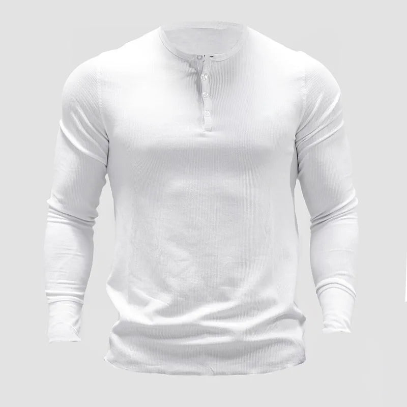 Stylish Slim Fit Long Sleeve Polo T-Shirt for Men - Premium Casual Top for Gym and Daily Activities