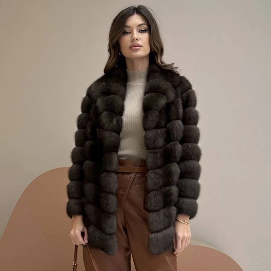 Fur Coat Women Real Fox Fur Coat Women Luxury Winter 2024 Short Coat For Women Best Selling Fox Fur Jackets