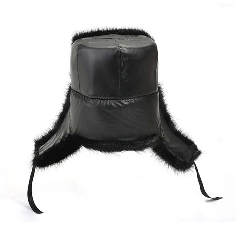 Unisex Faux Fur Ushanka Trooper Hat for Winter Outdoor Activities - Warm Earmuff Cossack Cap