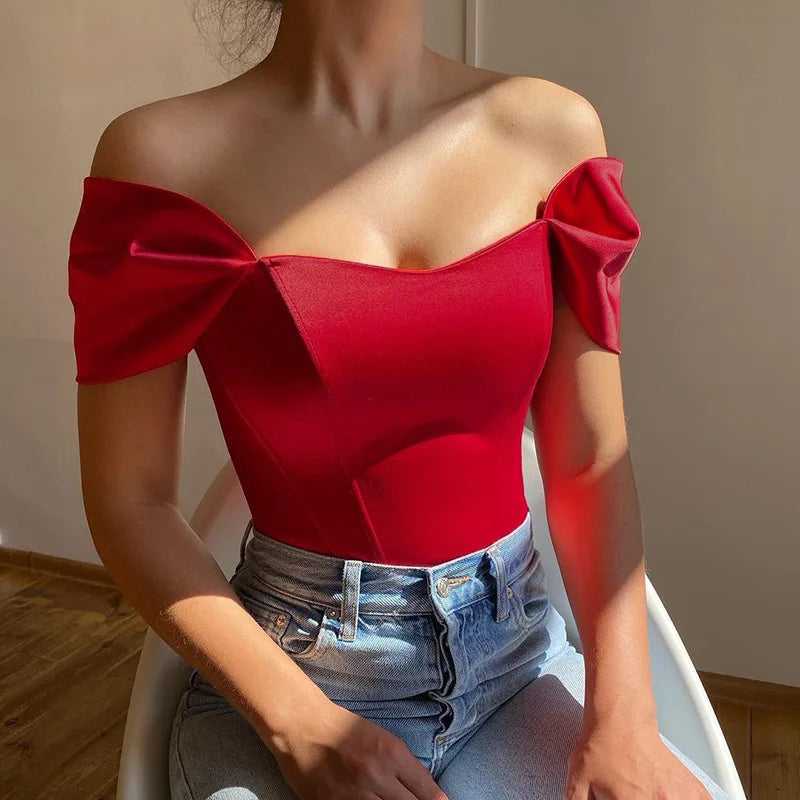 2024 Summer Satin Bow Tie Backless Corset Top for Women - Trendy Sleeveless Cropped Clubwear