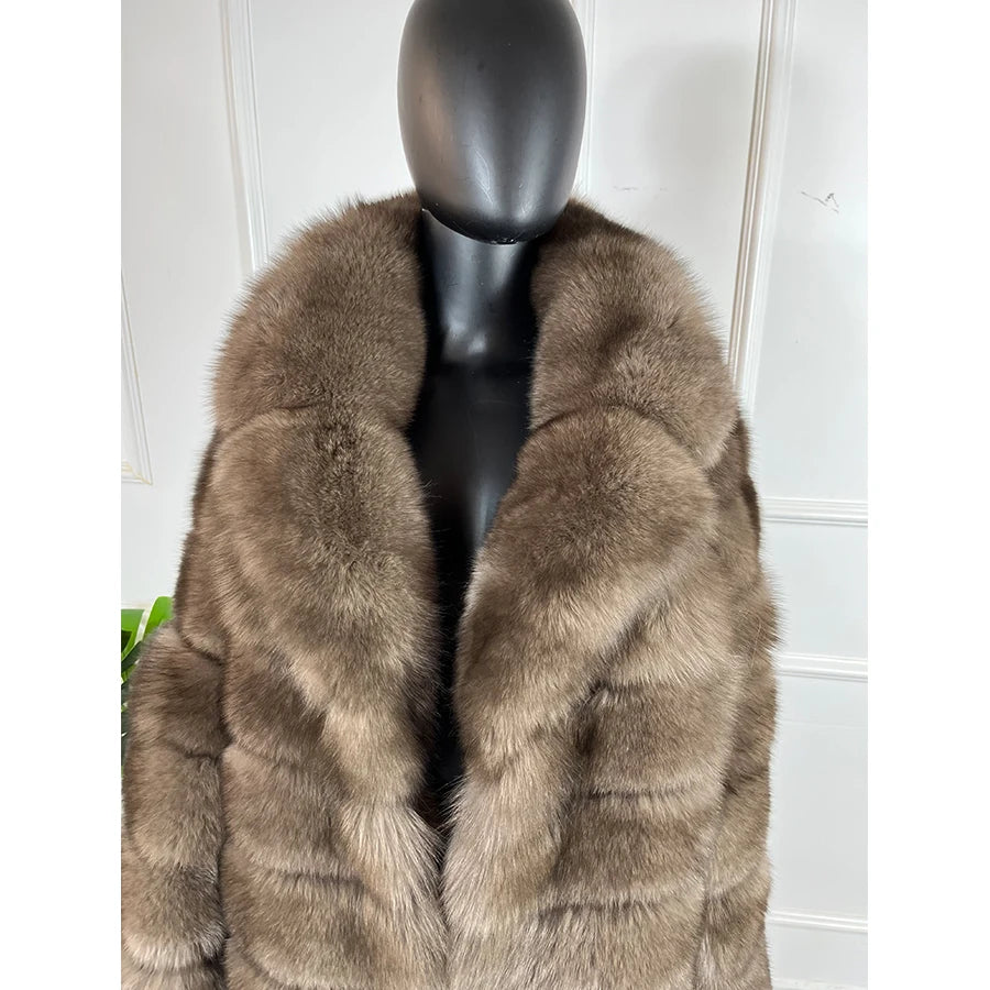 Fur Coat Women Real Fox Fur Coat Women Luxury Winter 2024 Short Coat For Women Best Selling Fox Fur Jackets