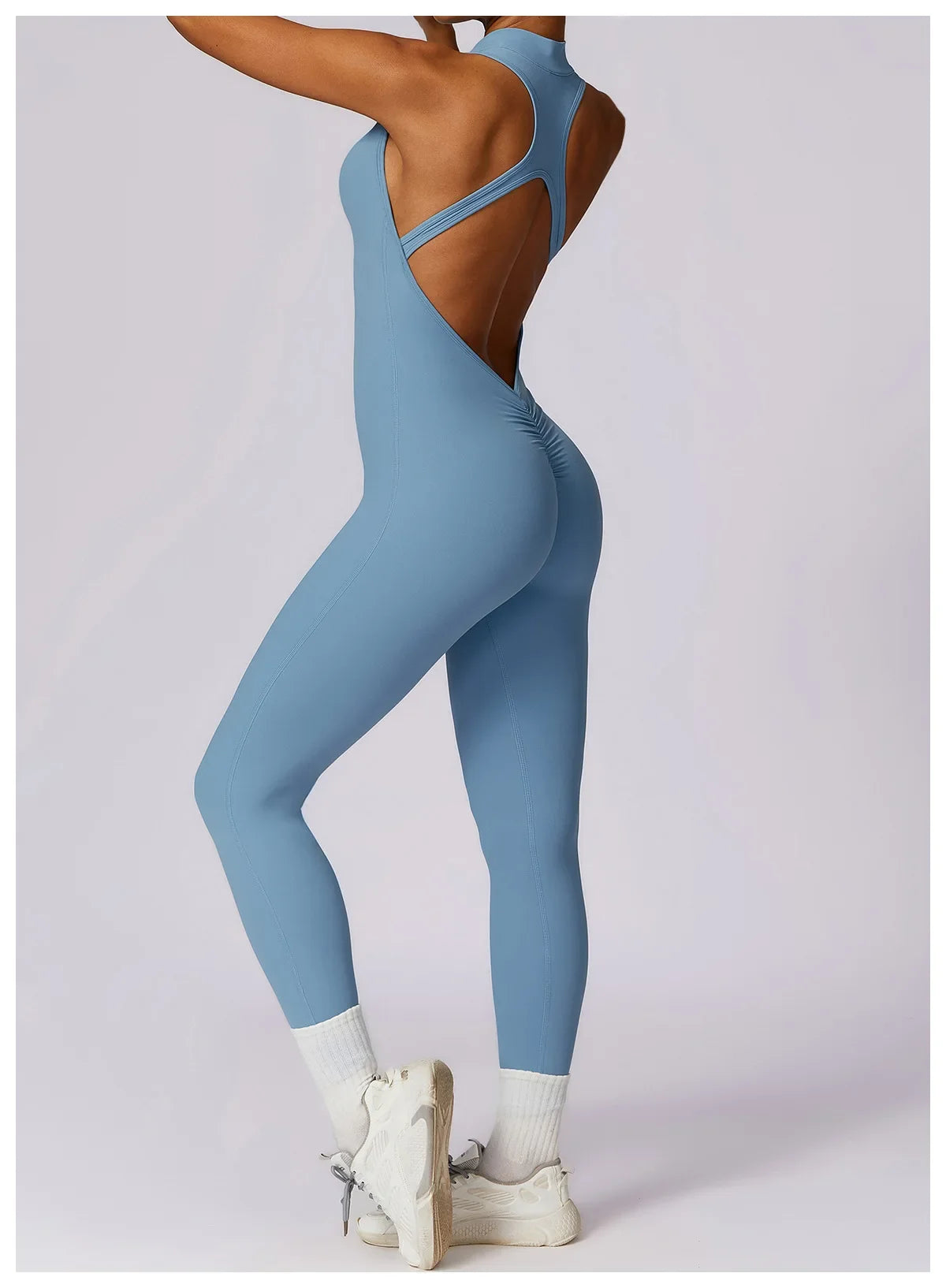 High-Waisted Booty Lifting Leggings for Women - Seamless Fitness Tights