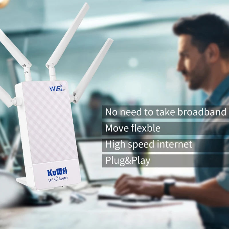 KuWFi Outdoor 4G LTE Router – Your Ultimate Solution for Fast and Dependable Internet Anywhere!