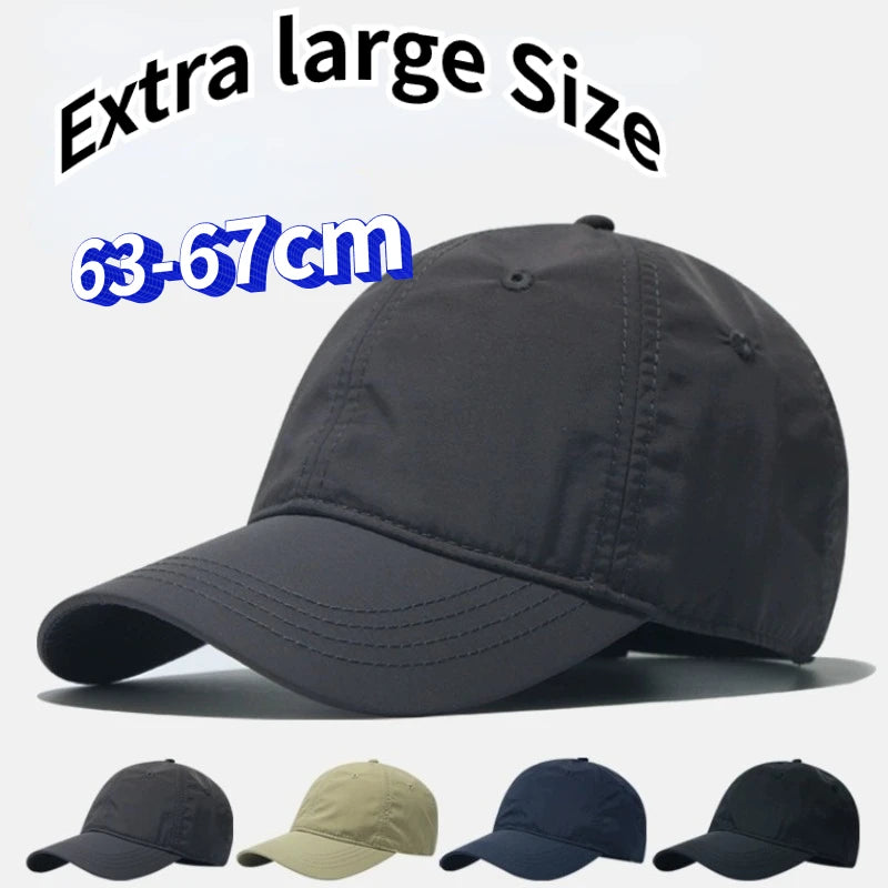 Unisex Extra Large 67cm Sun Hat Baseball Cap for Men and Women - Breathable, Waterproof Outdoor Headwear