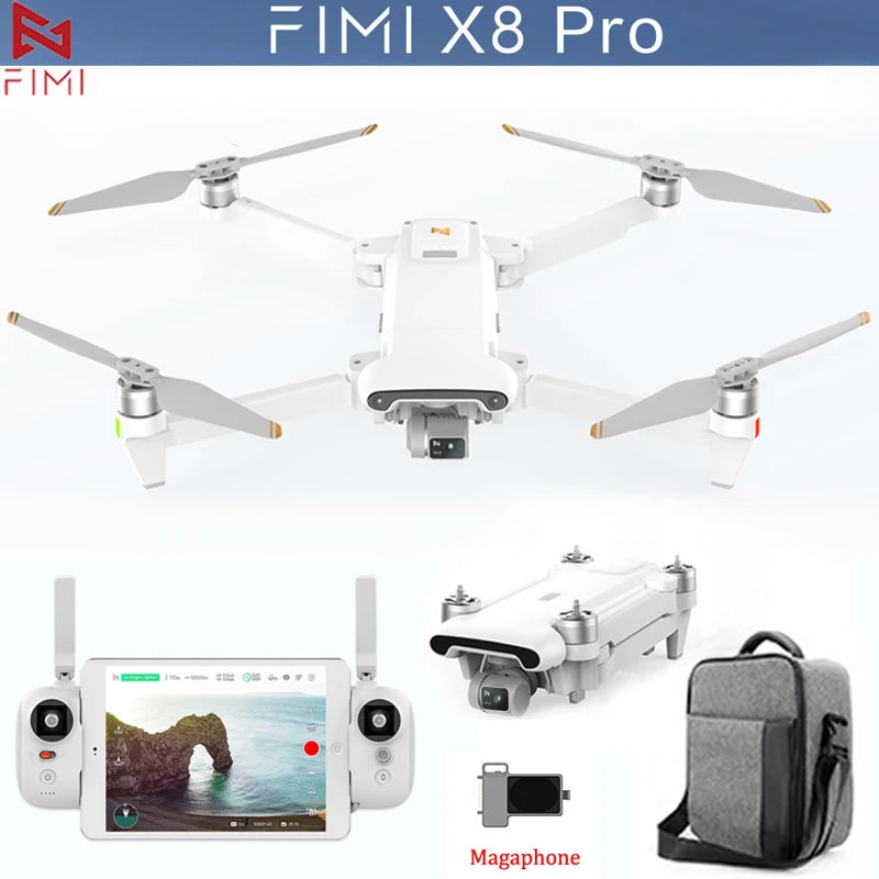 FIMI X8 Pro 4K HD Camera Drone with 3-Axis Gimbal and Smart Obstacle Avoidance for Aerial Photography