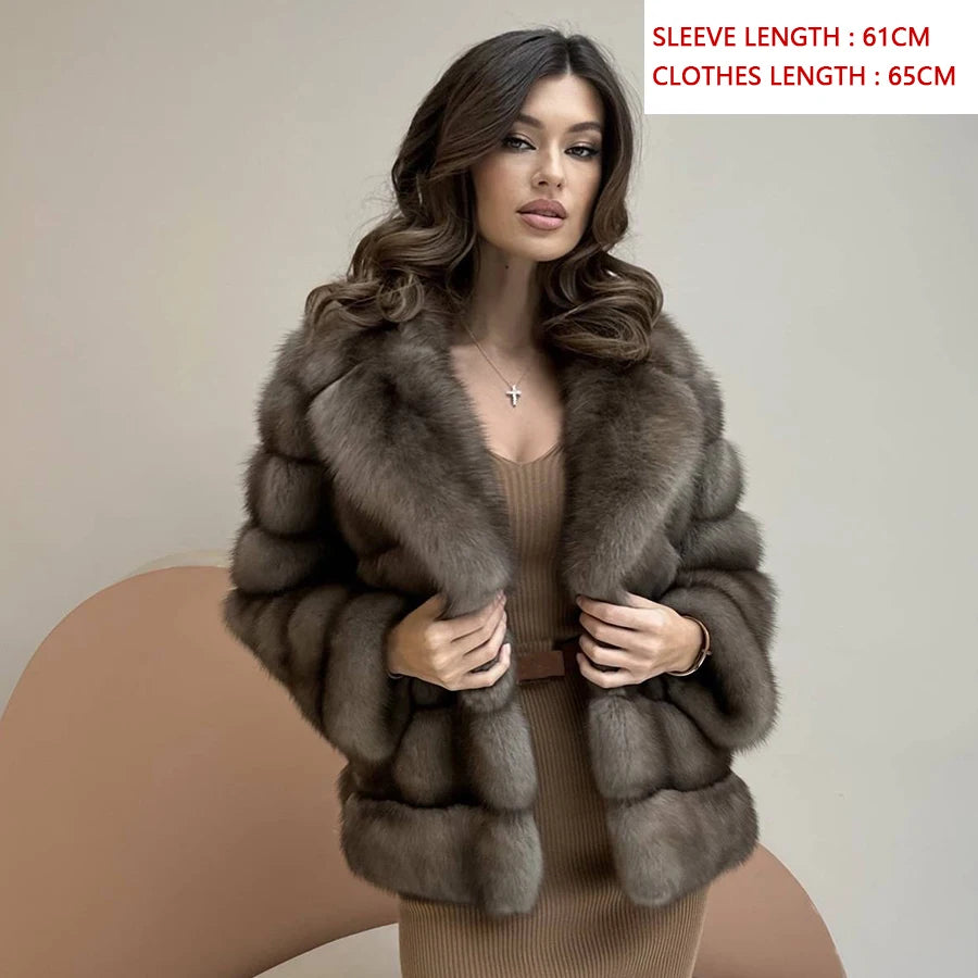 Fur Coat Women Real Fox Fur Coat Women Luxury Winter 2024 Short Coat For Women Best Selling Fox Fur Jackets