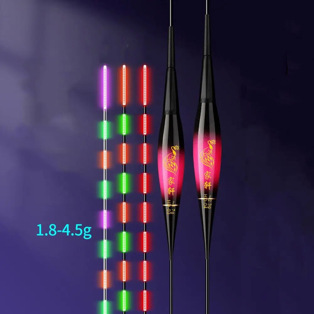 Illuminated Smart Fishing Float with Advanced Gravity Detection for Nighttime Angling