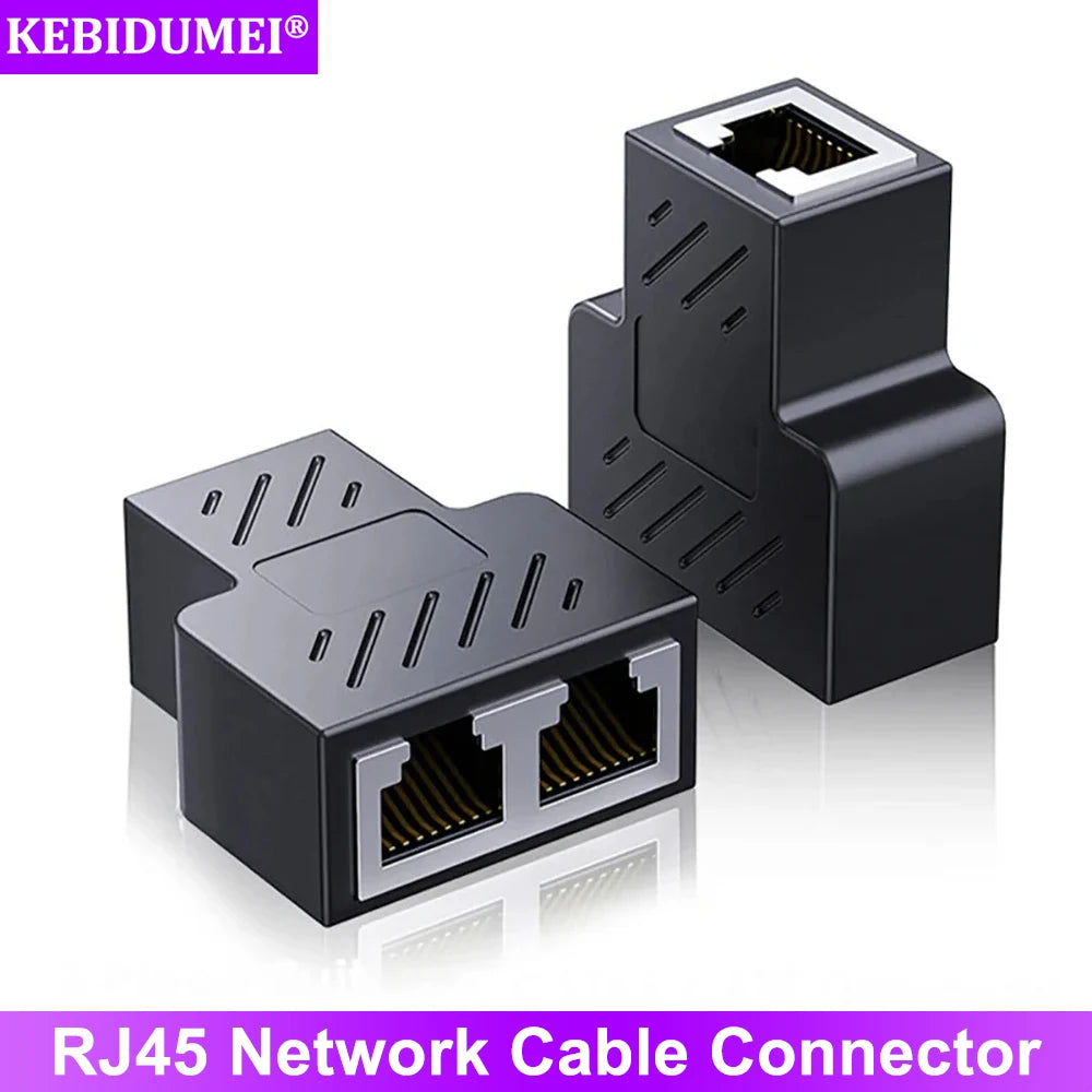 Dual RJ45 Ethernet Splitter – Maximize Your Network Efficiency!