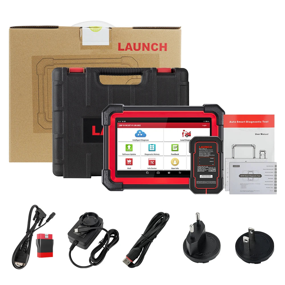 2024 LAUNCH X431 CRP919E BT OBD2 Scanner - Advanced Bidirectional Diagnostic Tool with CAN FD/DoIP Support and Bluetooth Connectivity