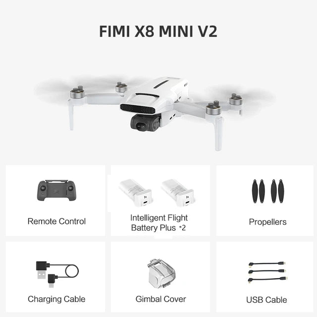 FIMI X8 MINI V2 Drone - 9km GPS Quadcopter with 4K Camera & Advanced Features for Aerial Photography 2023