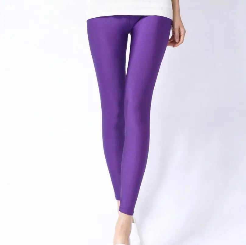 Vibrant Neon High-Stretch Leggings for Women - Spring Collection