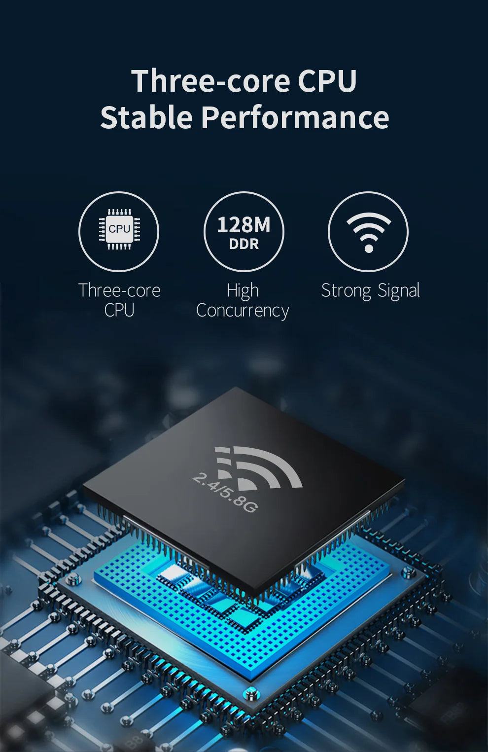 1200Mbps High-Speed Dual Band In-Wall Wi-Fi Access Point for Enhanced Connectivity