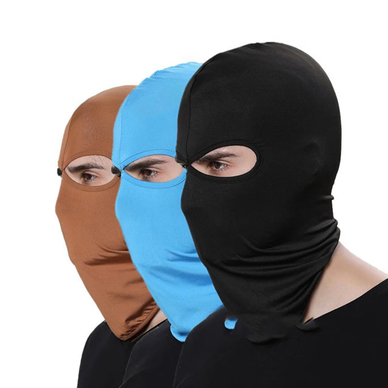 Versatile 2 Hole Tactical Balaclava Mask for Summer Outdoor Activities - Quick-Drying Cycling & Motorcycle Hood