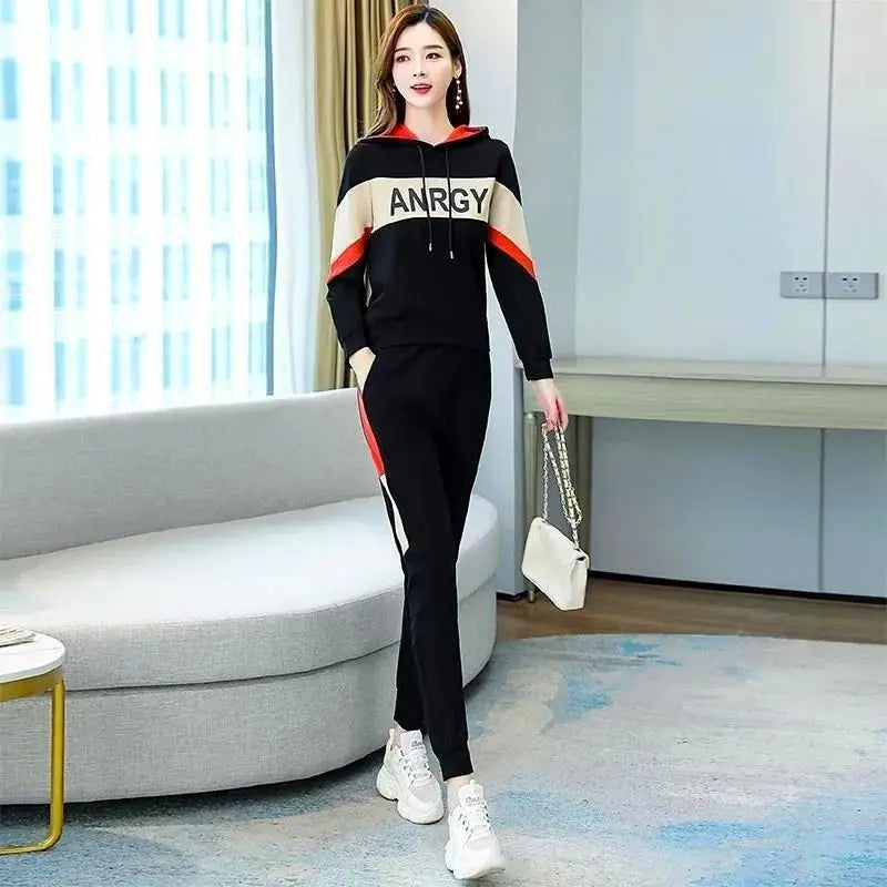 Spring and Autumn Sports Women's Suit 2023 New Korean Fashion Casual Temperament Age Reducing Two-piece Set