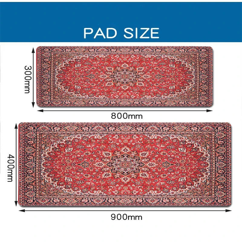 Elegant Persian-Inspired XXL Mousepad – Stylish, Anti-Skid, Ideal for Gamers and Professionals!