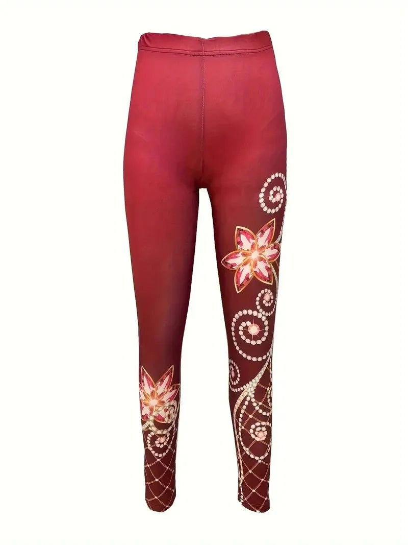 Stylish All-Day Comfort Leggings with Vibrant Full Body Prints for Women’s Travel and Work