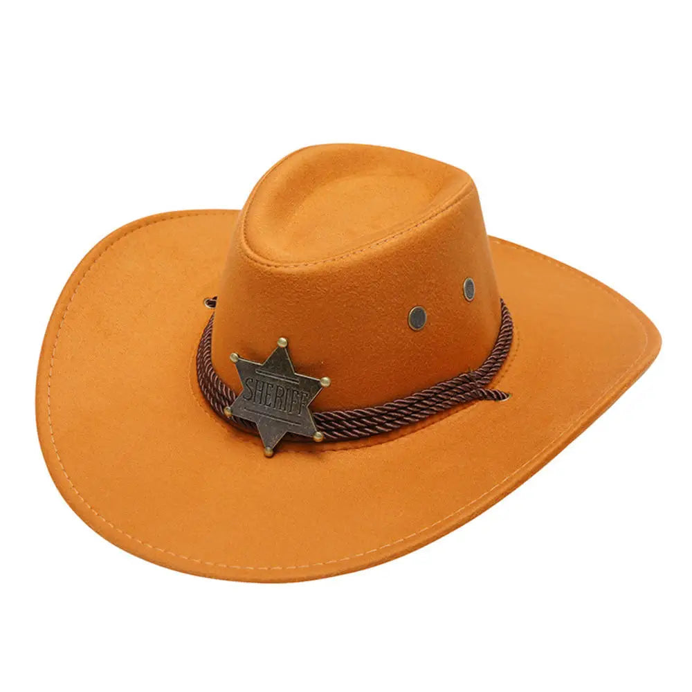 Versatile 17-Style Unisex Western Cowboy Hat for Men and Women - Perfect for Concerts and Outdoor Events