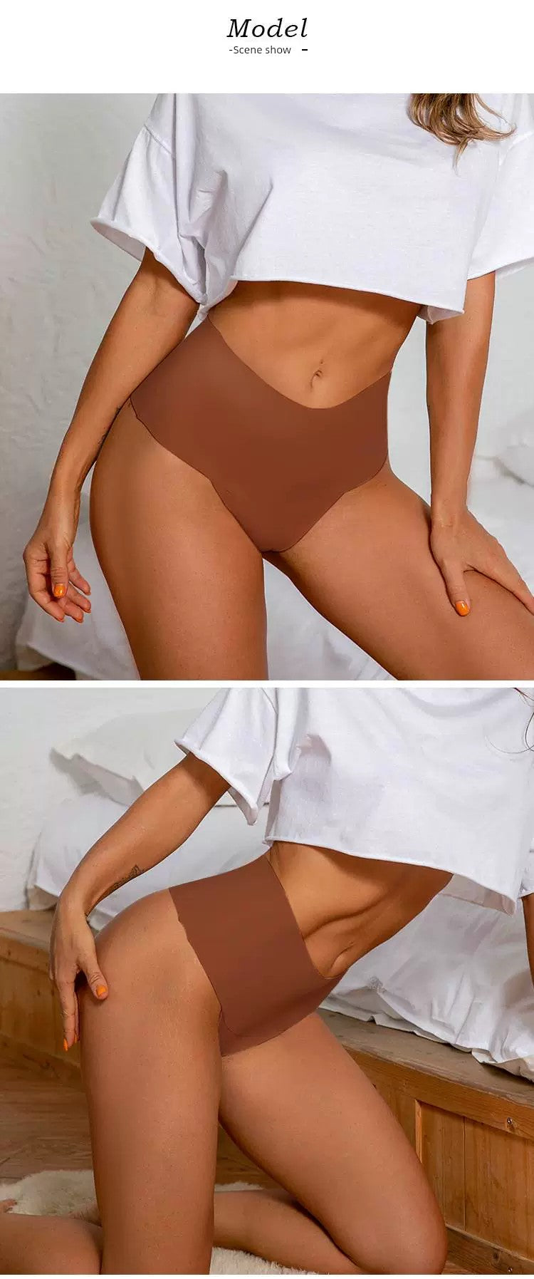 Comfortable Ice Silk Plus Size Seamless T-Back Thong for Ladies