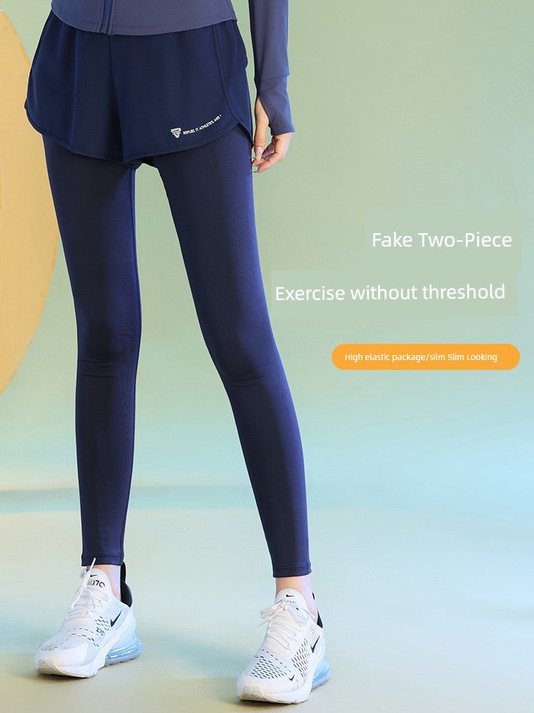 Fleece-Lined High Waist Yoga Leggings with Hip Lift Effect