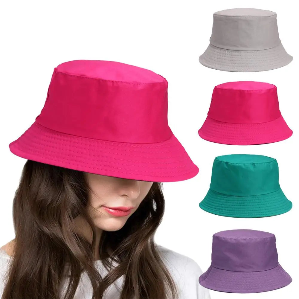 Unisex UV-Resistant Summer Bucket Hat - Compact Fisherman Cap for Beach and Outdoor Adventures