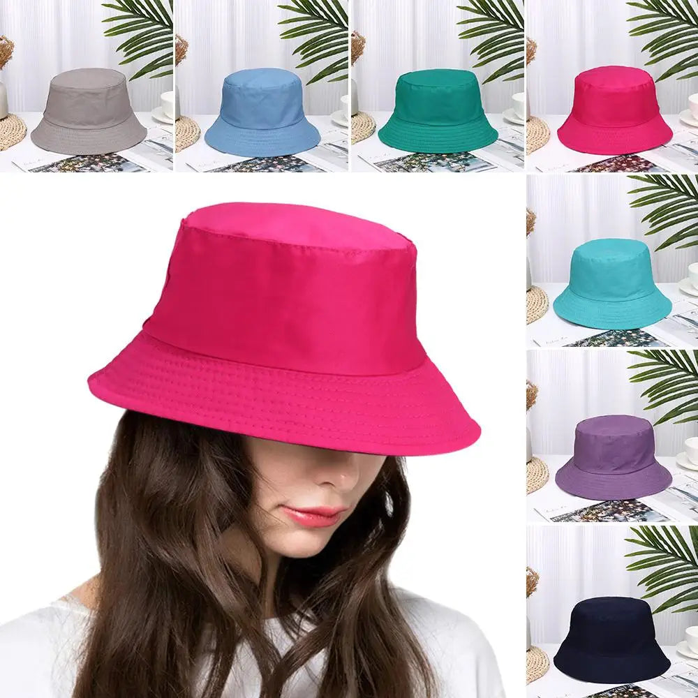 Unisex UV-Resistant Summer Bucket Hat - Compact Fisherman Cap for Beach and Outdoor Adventures