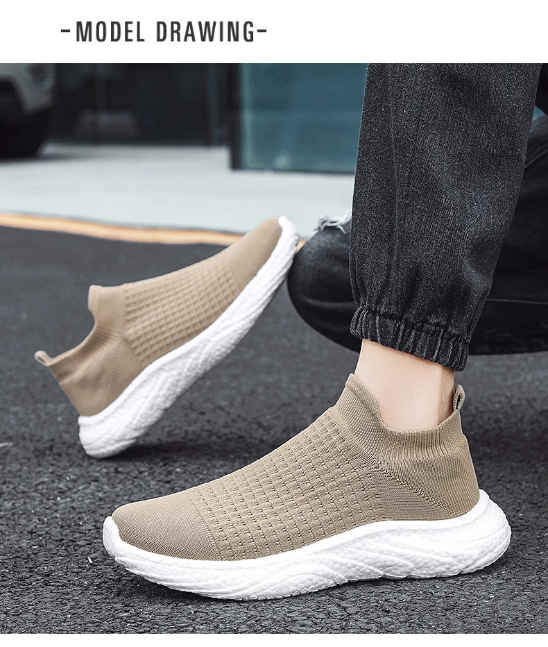 Elegant Women's Lightweight Slip-On Sneakers for Walking and Running