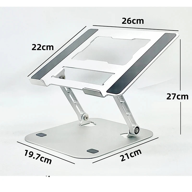 Ergonomic Adjustable Aluminum Laptop Stand – Portable and Versatile for All Devices!