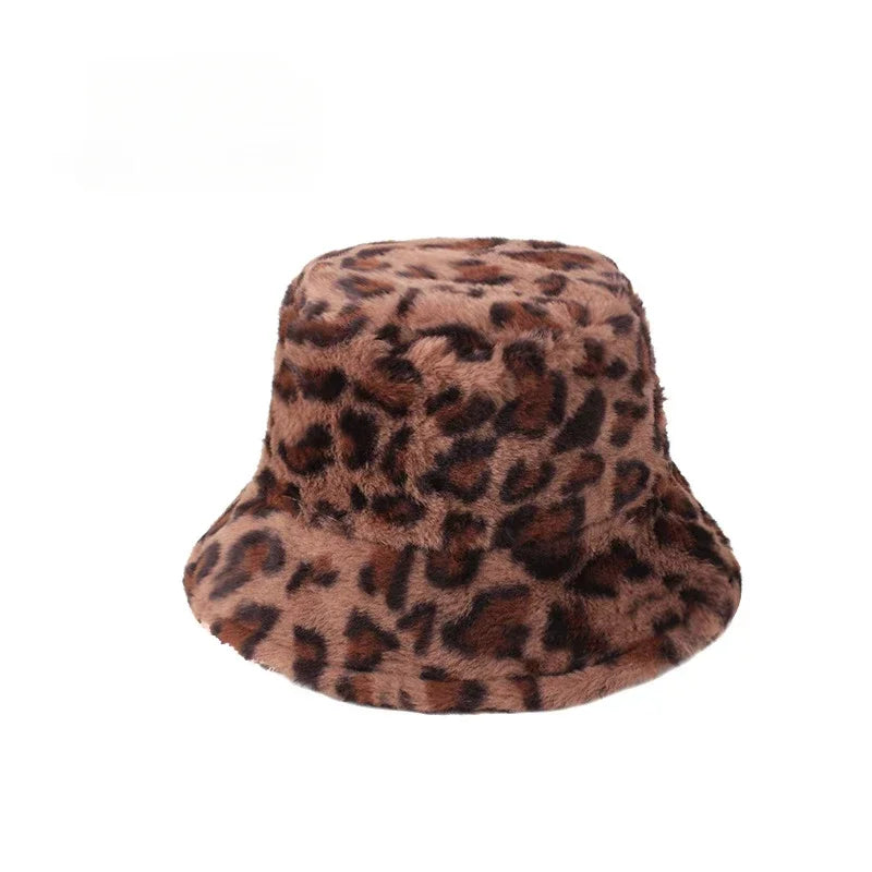 Chic Faux Fur Bucket Hat for Women - Warm Lamb Wool Fisherman Cap for Fall and Winter Activities