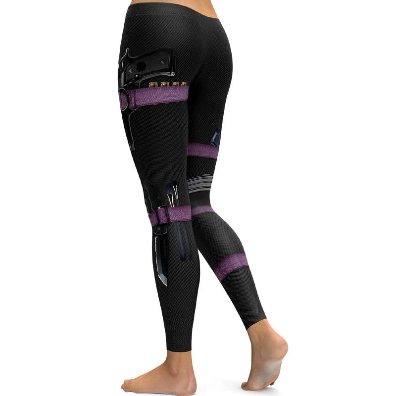 High-Waisted Scrunch Butt Leggings for Women - Stylish Fitness Yoga Pants with Trendy Prints