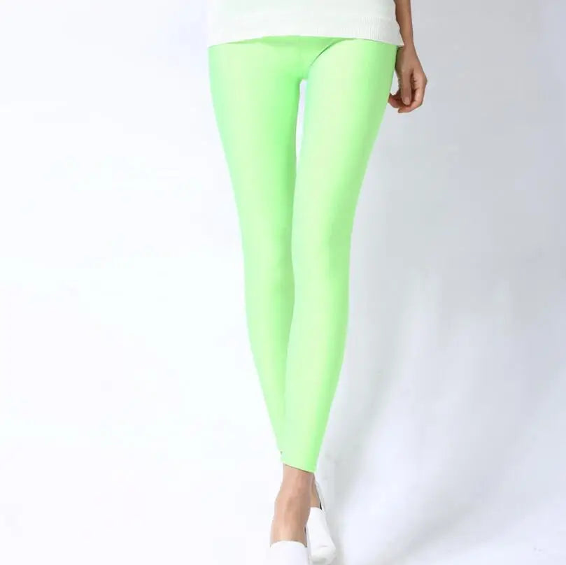 Vibrant Neon High-Stretch Leggings for Women - Spring Collection