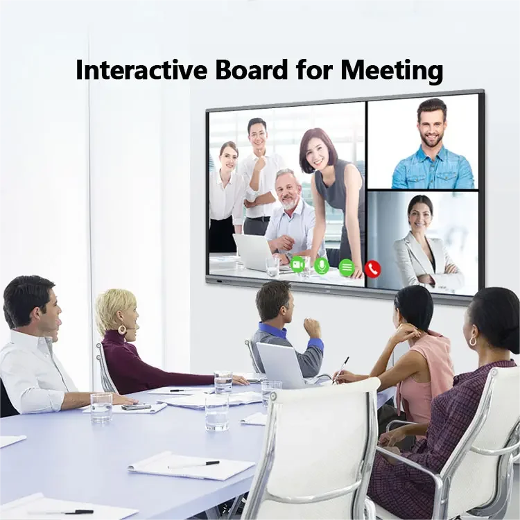 65 Inch Lcd Panel Interactive Display Digital Blackboard Interactive Whiteboard Touch Screen Smart Board For Meeting Teaching