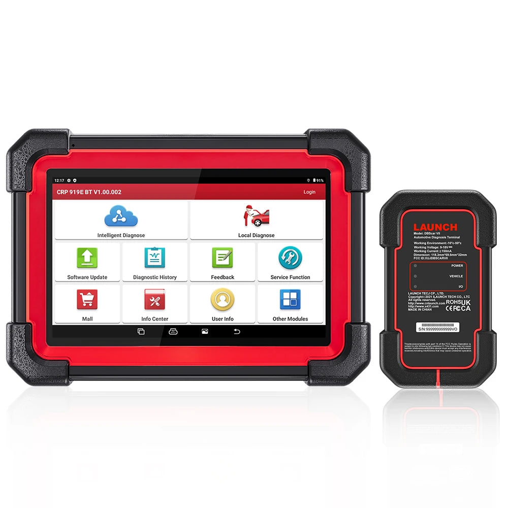 2024 LAUNCH X431 CRP919E BT OBD2 Scanner - Advanced Bidirectional Diagnostic Tool with CAN FD/DoIP Support and Bluetooth Connectivity