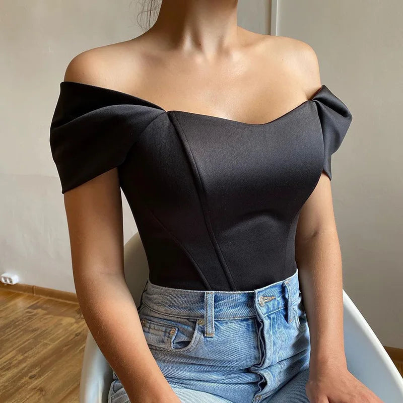 2024 Summer Satin Bow Tie Backless Corset Top for Women - Trendy Sleeveless Cropped Clubwear