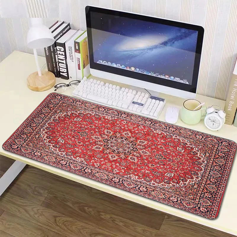 Elegant Persian-Inspired XXL Mousepad – Stylish, Anti-Skid, Ideal for Gamers and Professionals!