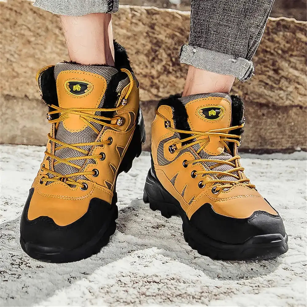 Men's Premium Second-Hand High-Top Hiking Boots in Luxury Calf Leather