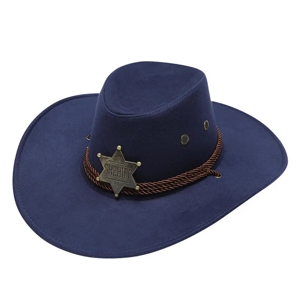 Versatile 17-Style Unisex Western Cowboy Hat for Men and Women - Perfect for Concerts and Outdoor Events