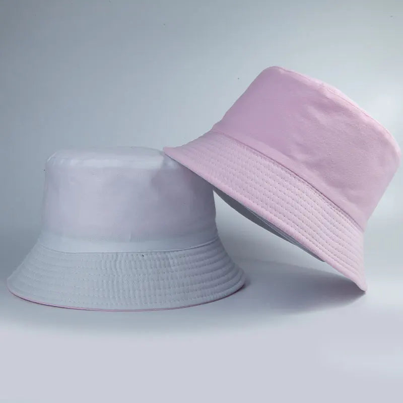 Reversible Summer Bucket Hat for Unisex Adults - Trendy Outdoor Sun Protection Cap