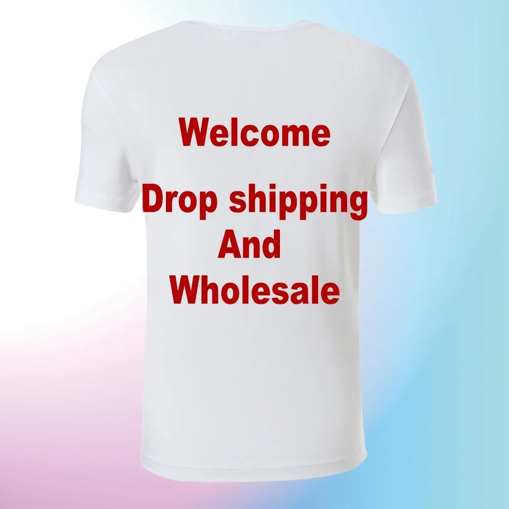 Custom 3D Printed Summer Tees for Plus Size Men and Women - Unisex Big & Tall T-Shirt Designs for Drop Shipping and Wholesale