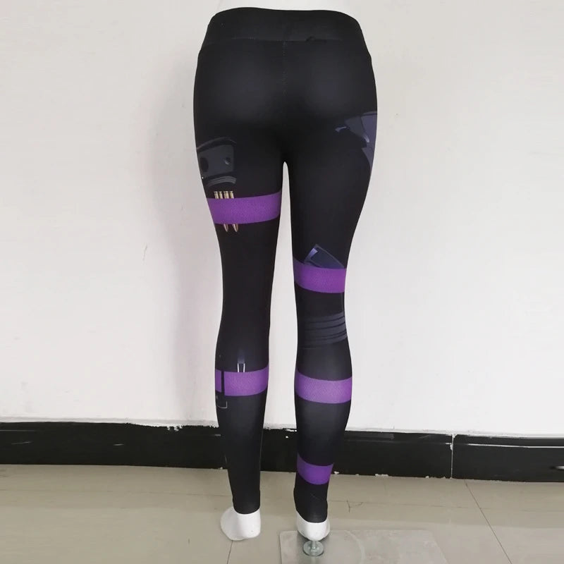 High-Waisted Scrunch Butt Leggings for Women - Stylish Fitness Yoga Pants with Trendy Prints