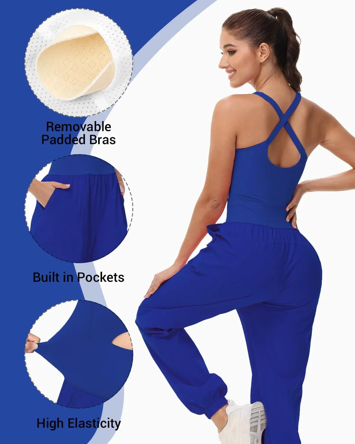 Womens Workout Flare Jumpsuit Backless Yoga Romper Scrunch Butt One Piece Bodysuit Leggings Open Back Gym Bodycorn