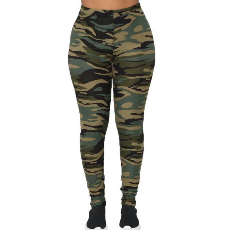 Chic Urban Camo Grey Leggings for Everyday Comfort