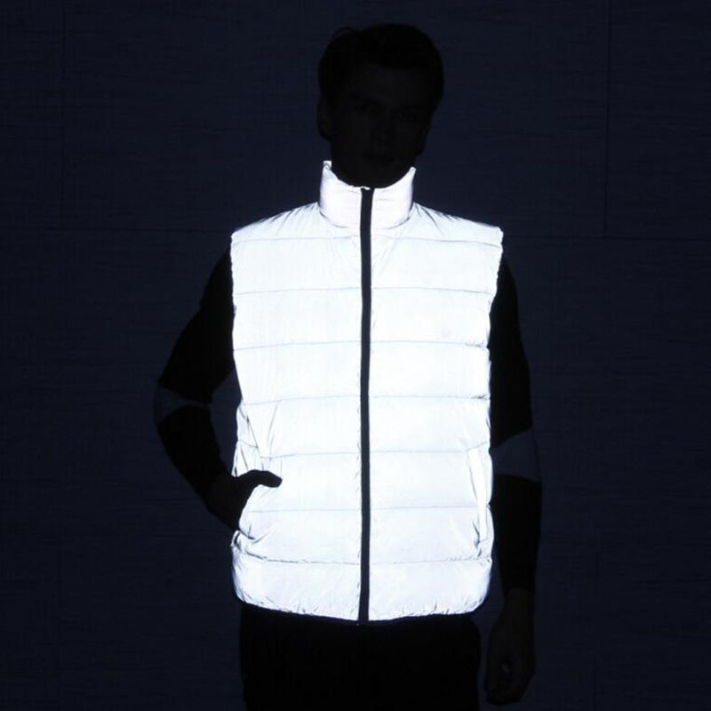 Men's Reflective Slim Fit Vest for Fall and Winter - Stylish Plus Size Outerwear