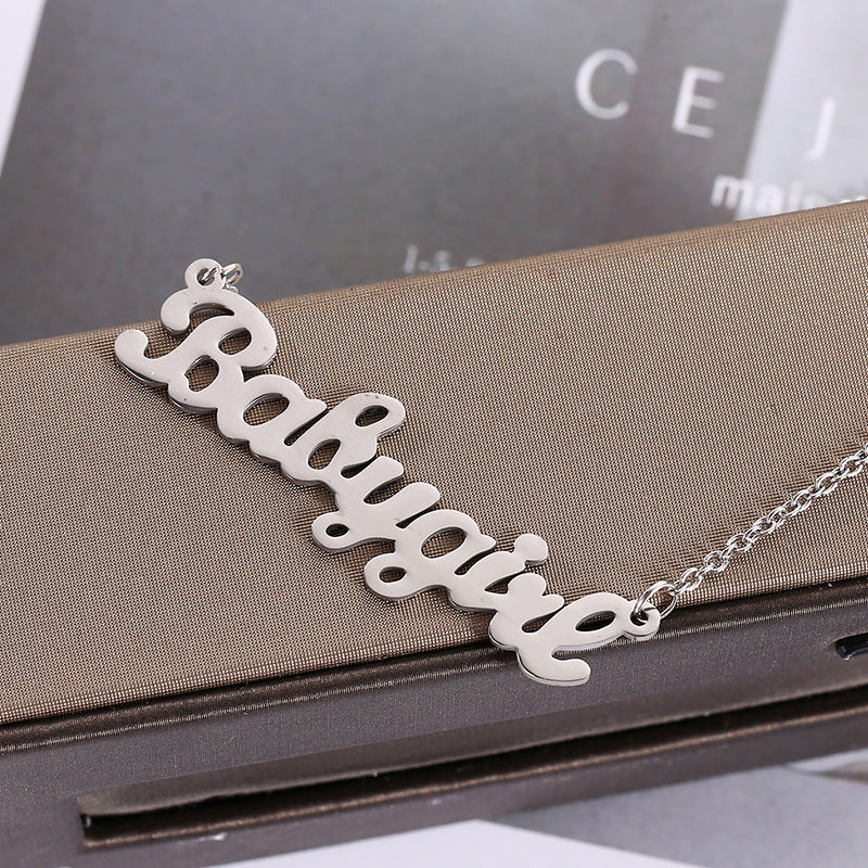 Elegant Water Wave Stainless Steel Necklace