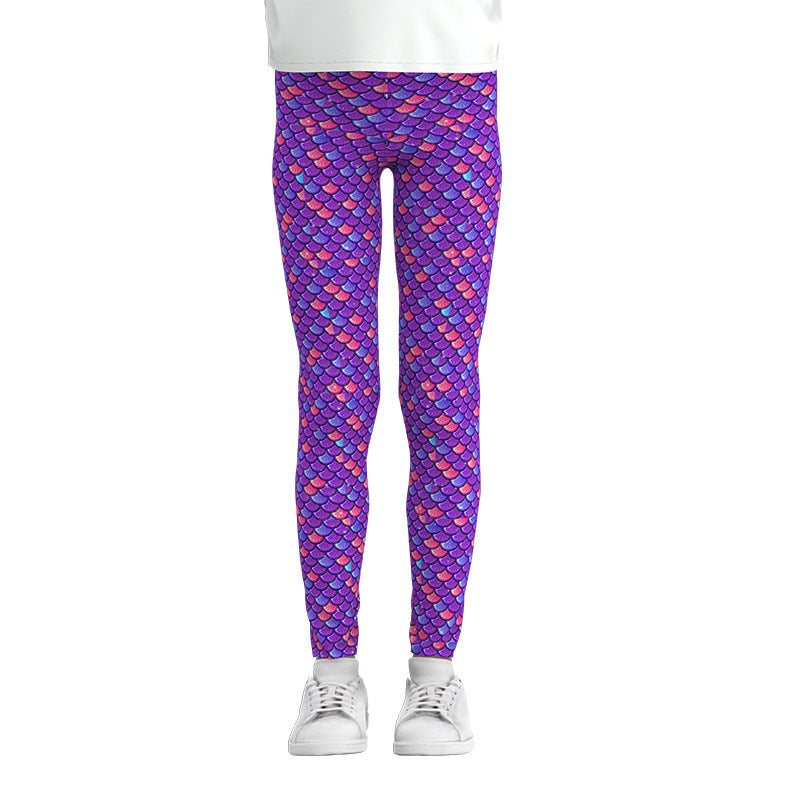 Stylish Digital Print Leggings for Girls - Comfortable Stretch Pants