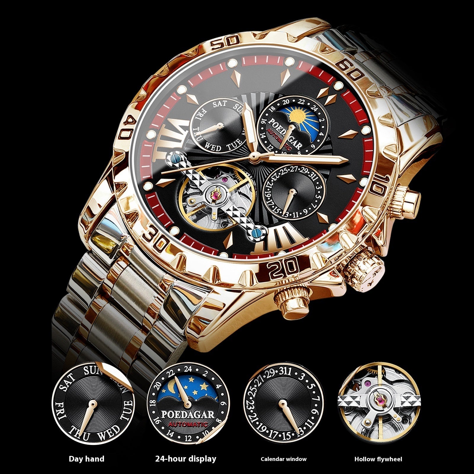 Elegant Automatic Men's Mechanical Timepiece